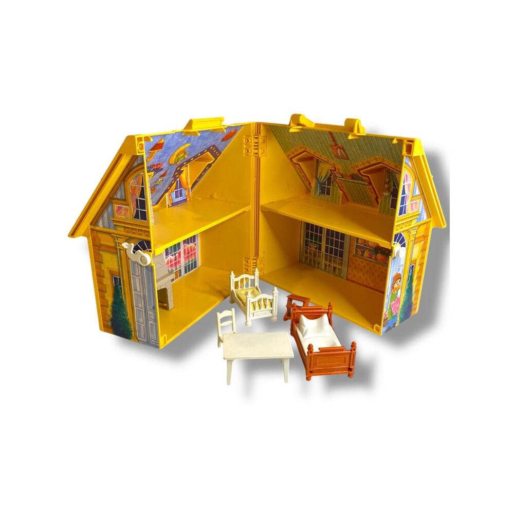 2005 Playmobil Take Along Modern Family Dollhouse 5 Accessories‎